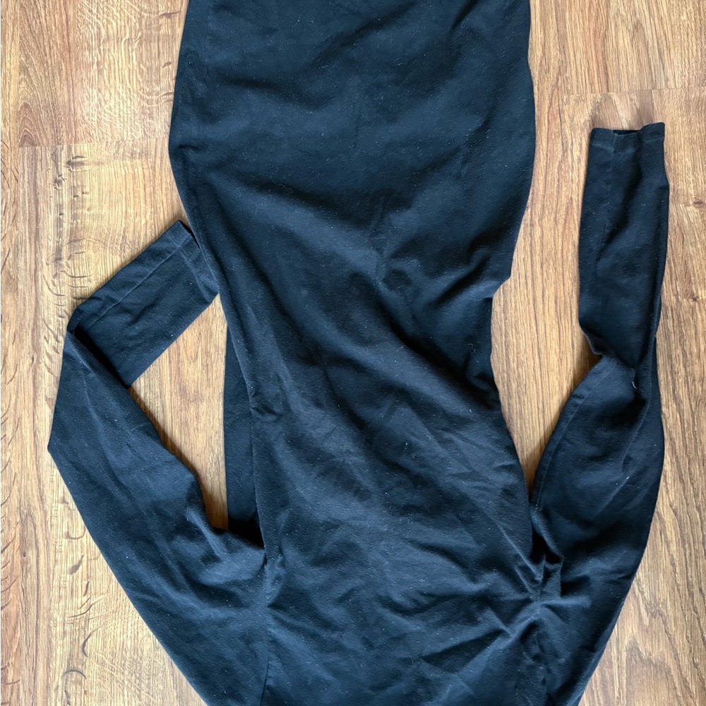 American Apparel Black Cross V-Neck dress - Picture 8 of 8